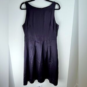 Banana Republic 100% Silk Dress Dark Purple Size 12